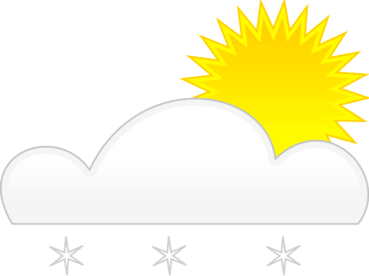 шаблон солнце и снег