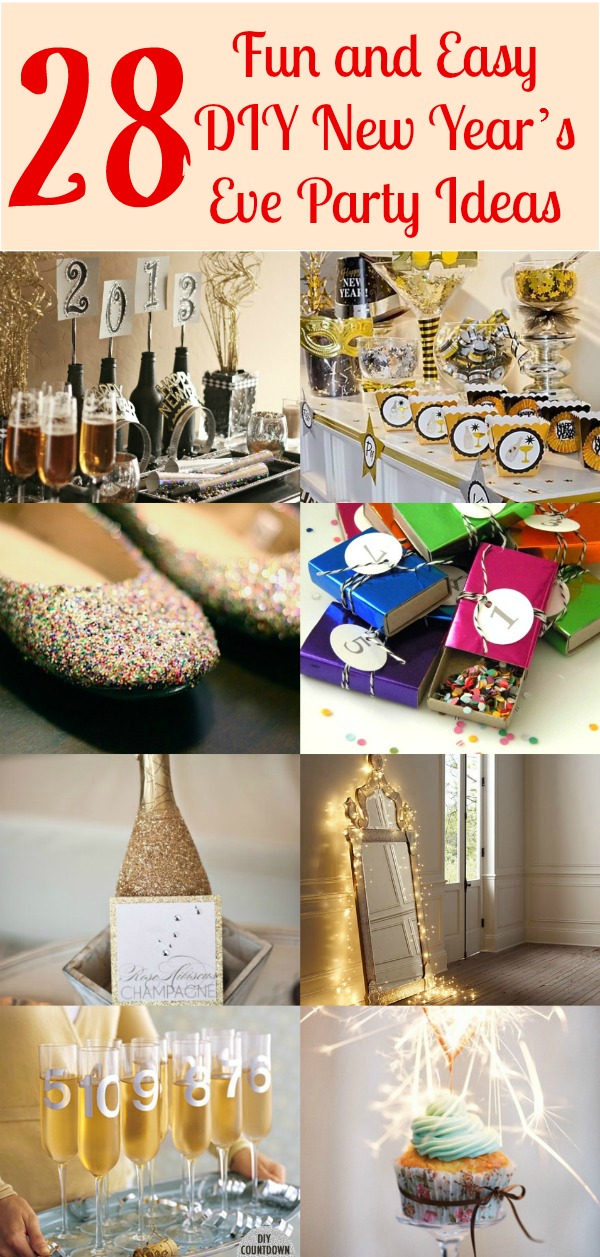 28 Fun and Easy DIY New Year’s Eve Party Ideas