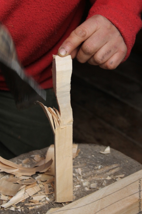 Вырезаем сами деревянную ложку, фото № 4