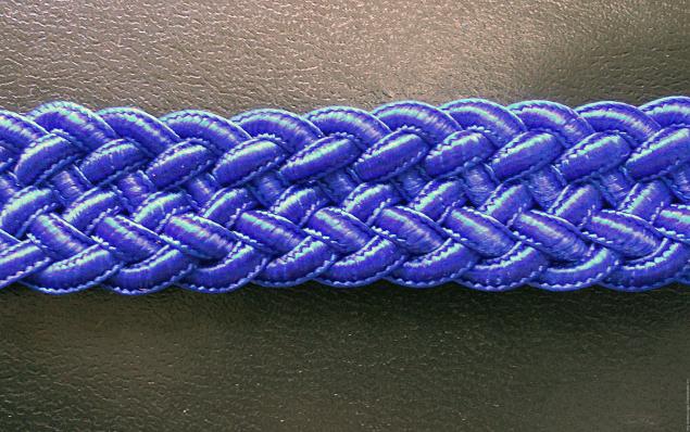 Плетеный пояс или браслет. Схема плетения из пяти шнуров. Часть 2., фото № 6