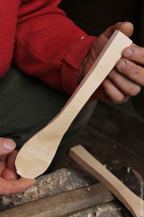 Вырезаем сами деревянную ложку, фото № 9