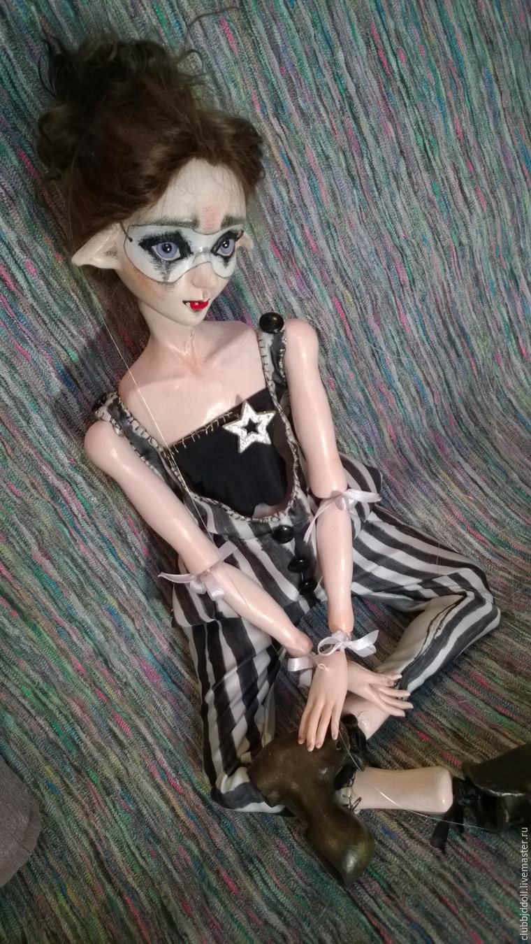 Как создать странного эльфа, или Кукла-марионетка из папье-маше, фото № 15