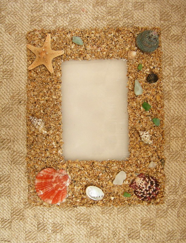 Рамка из песка и ракушек, фото № 11