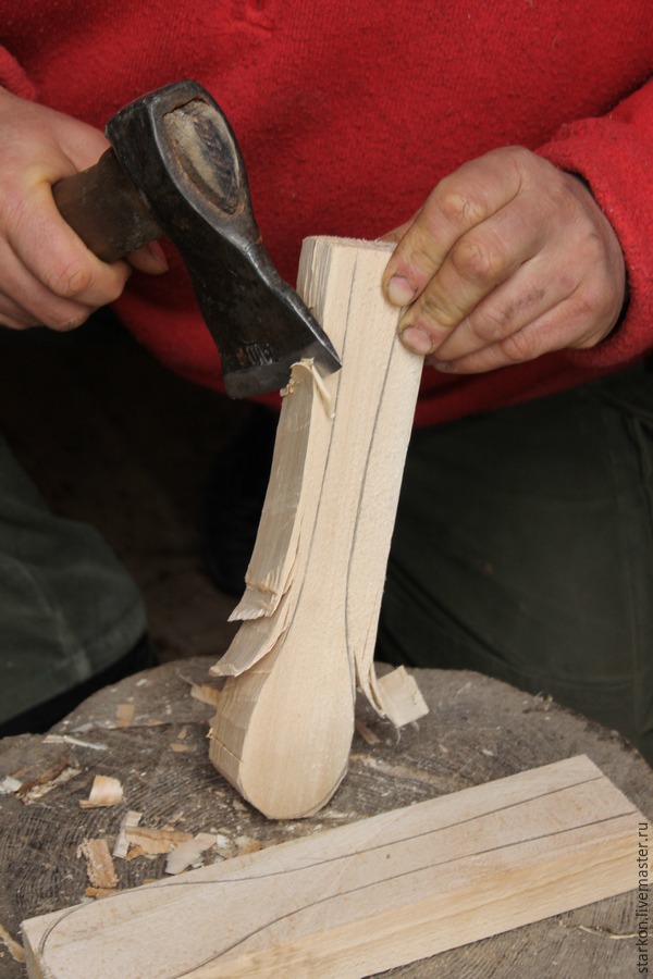 Вырезаем сами деревянную ложку, фото № 3