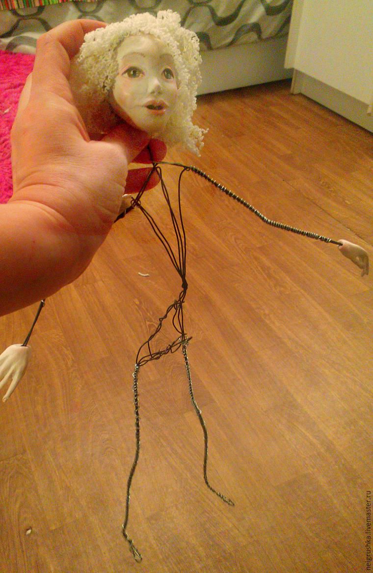 Как сделать кукольное тело на проволочном каркасе, фото № 6