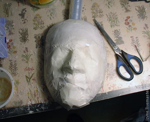 Карнавальная маска из папье-маше или самоотвердевающего пластика, безупречно сидящая на лице, фото № 5