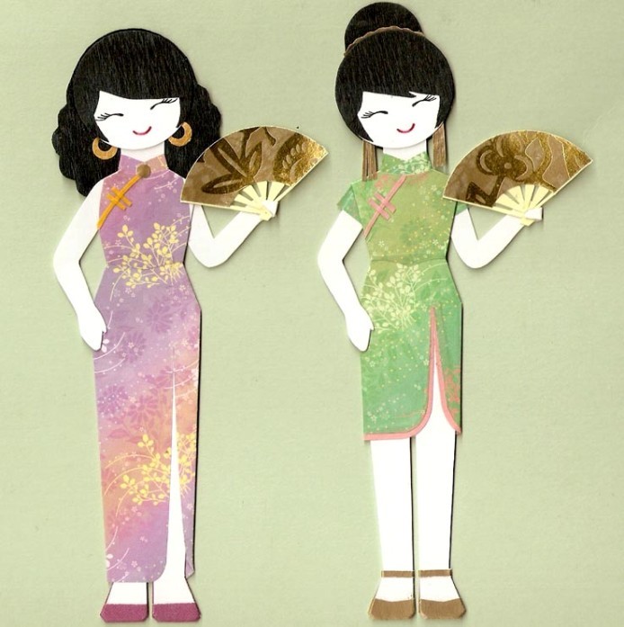 Платья китайских девушек