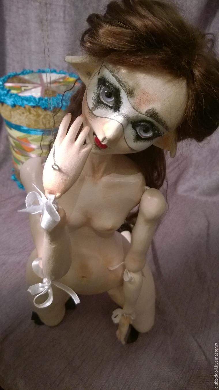Как создать странного эльфа, или Кукла-марионетка из папье-маше, фото № 13