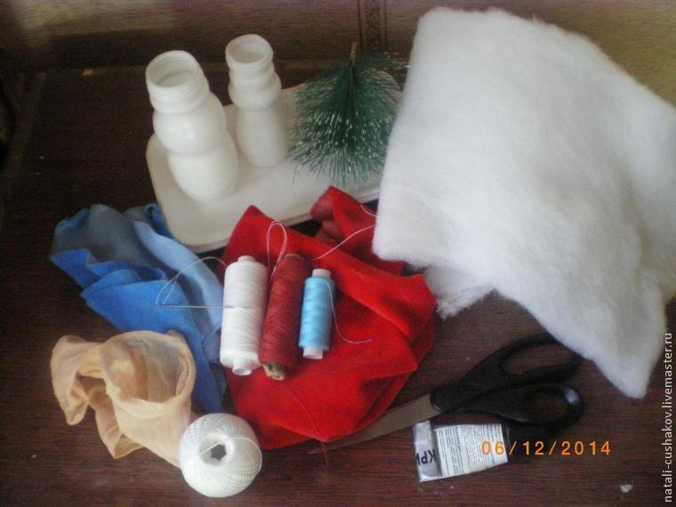 Дед Мороз и Снегурочка — поделка в детский сад. Часть 1: изготовление туловища, фото № 1