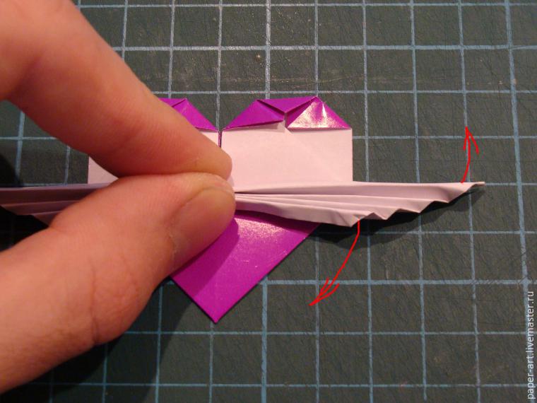 Складываем оригами-сердечко с крылышками, фото № 25