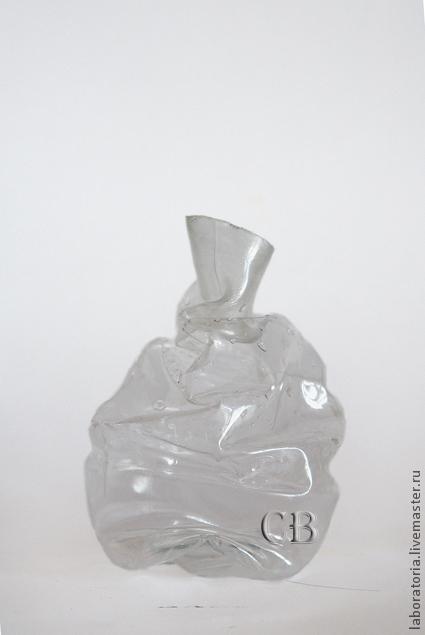 «Мятая ваза» из пластиковой бутылки: мастер-класс, фото № 3