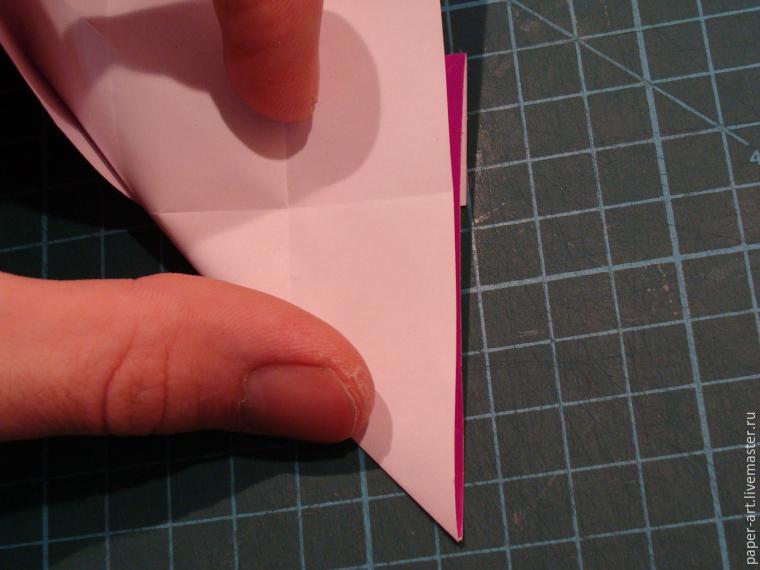 Складываем оригами-сердечко с крылышками, фото № 9