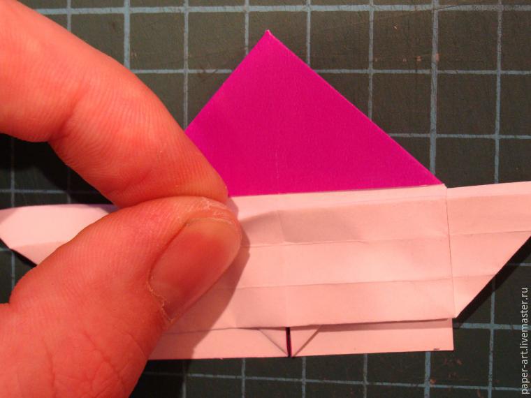Складываем оригами-сердечко с крылышками, фото № 21