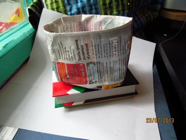 Как сделать объемный бумажный пакет без клея, фото № 5