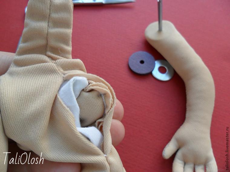 Создание текстильной шарнирной куклы. Часть 5, фото № 8