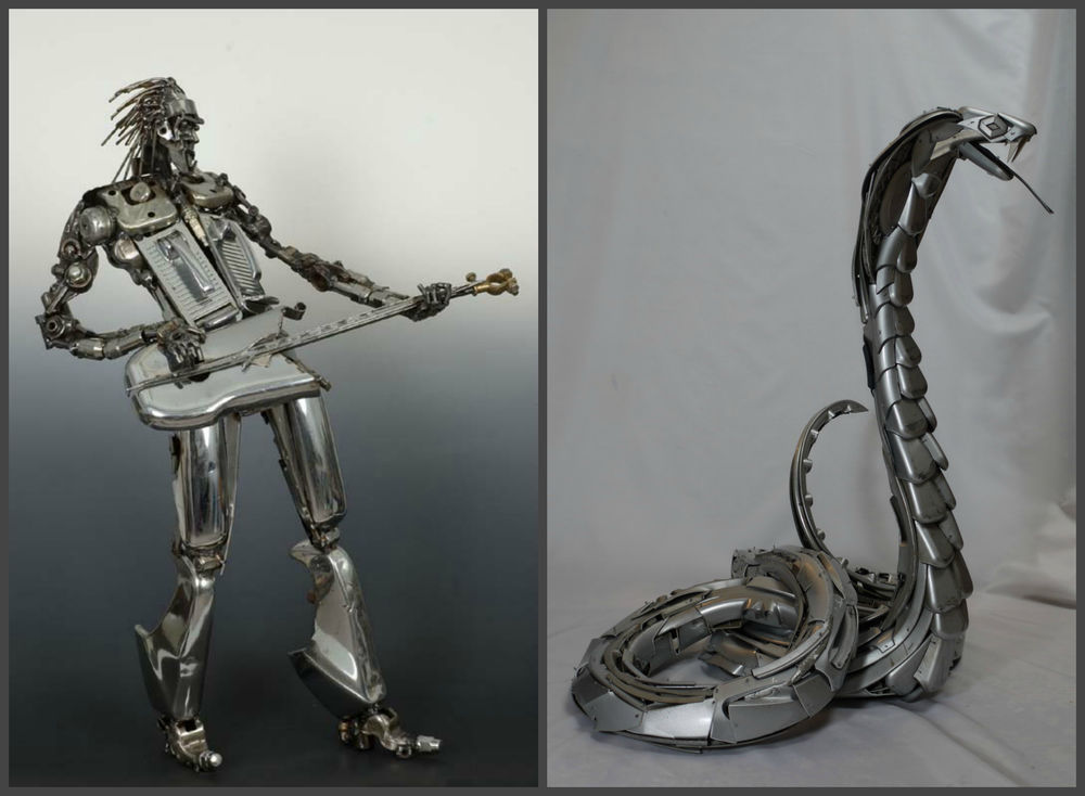 Своеобразное искусство: скульптуры из металлических отходов, фото № 9