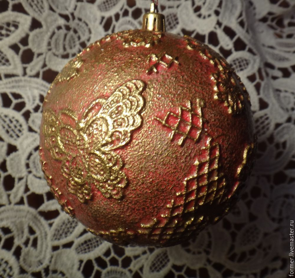 Декорируем ёлочный новогодний шар, фото № 11