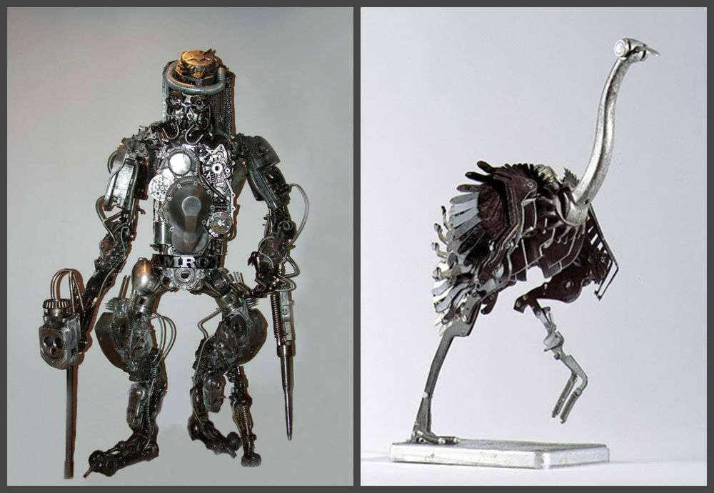 Своеобразное искусство: скульптуры из металлических отходов, фото № 4