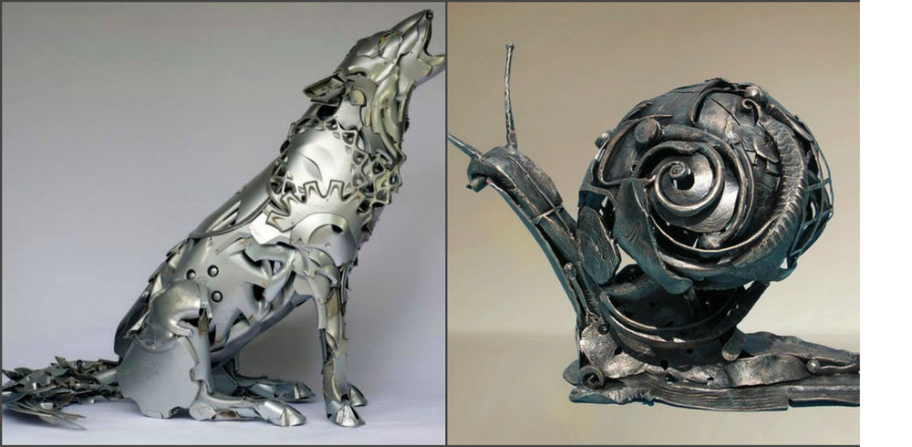 Своеобразное искусство: скульптуры из металлических отходов, фото № 5