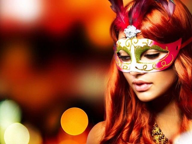 Необычные карнавальные маски с осенней тематикой, фото № 13