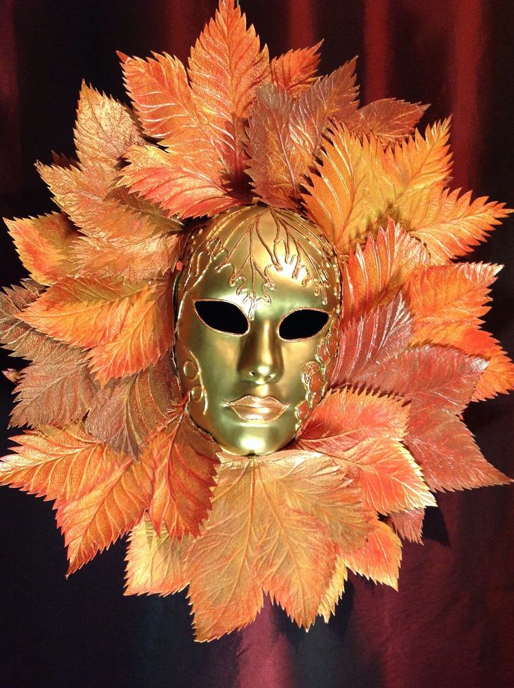Необычные карнавальные маски с осенней тематикой, фото № 9