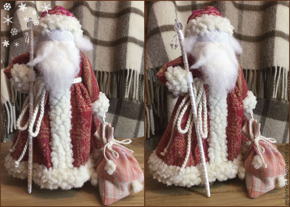 Мастер-класс: Дед Мороз и Снегурочка по мотивам народных кукол, фото № 29