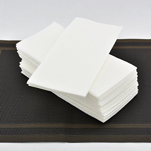Gmark Linen-Feel Guest Towels – Premium Cloth-Like Paper Hand Napkins, Disposable White Guest Towel (200 Pack) for Kitchen, Bathroom, Weddings or Events GM1059