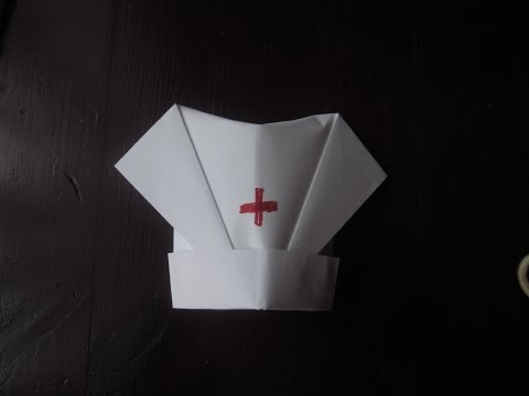 Как сделать Медицинскую Шапочку из бумаги / How to make a medical Riding Hood Paper