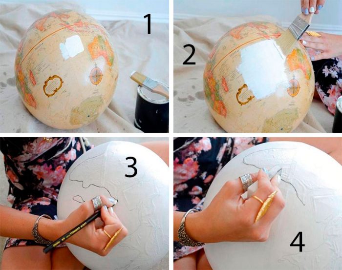 Глобус своими руками: 5 пошаговых мастер-классов с фото