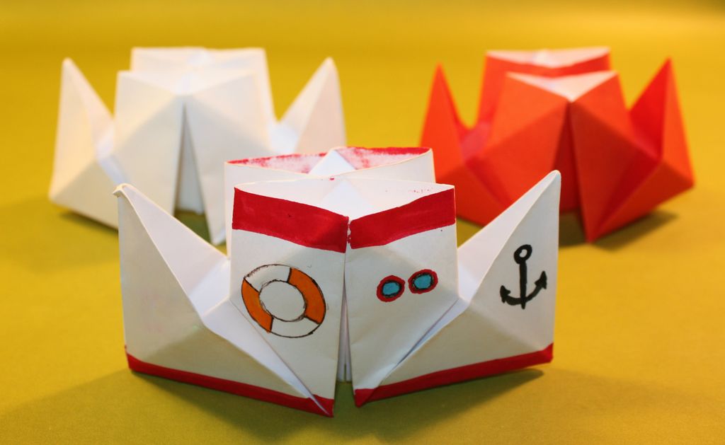 Как сделать пароход из бумаги