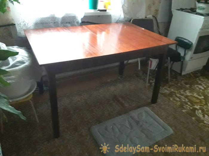 Реставрация старого убитого стола