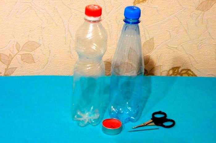 Изысканная ваза из пластиковой бутылки материалы