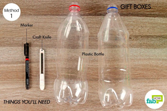 Подарочные коробочки из пластиковых бутылок