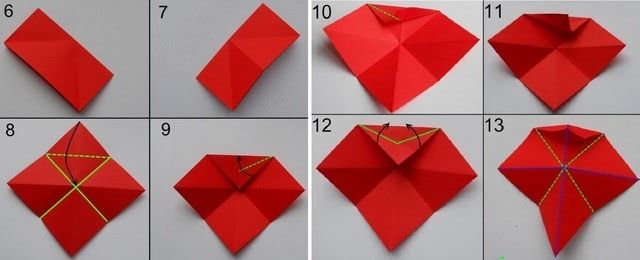 Цветок в технике оригами - Такую красоту можно нести на конкурс поделок_2