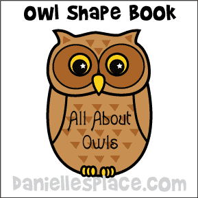 Owl Shape Book with Lined Paper Printable from www.daniellesplace.com